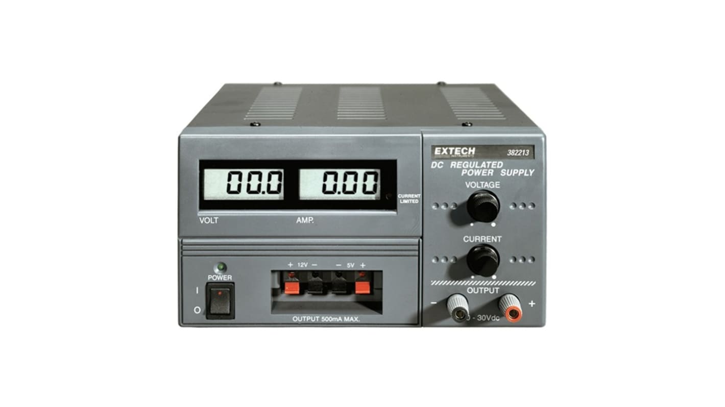 Zasilacz laboratoryjny 0 → 30V 0 → 3A Extech Źródło prądu DC