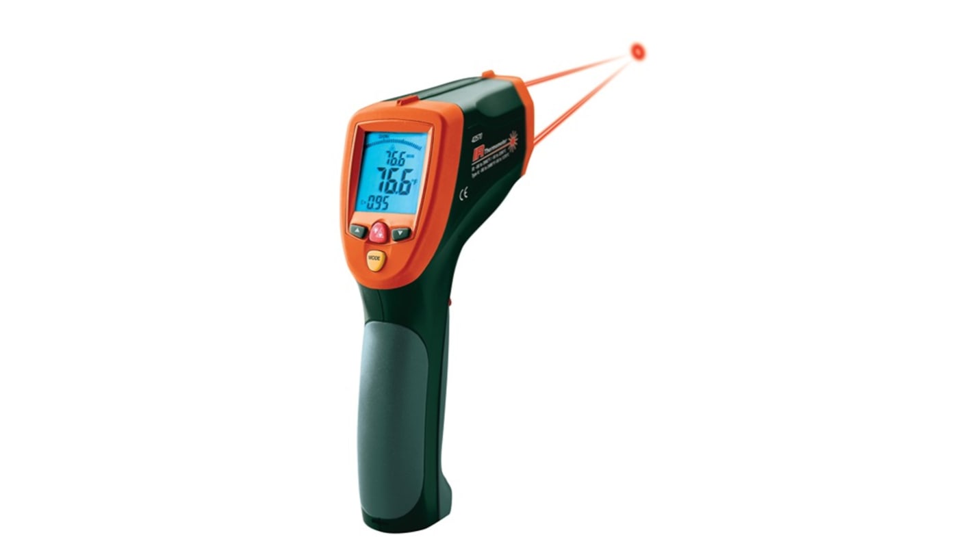 Extech 42570-NISTL Infrared Thermometer, -58°F Min, +3992°F Max, ±1 % Accuracy, °C and °F Measurements