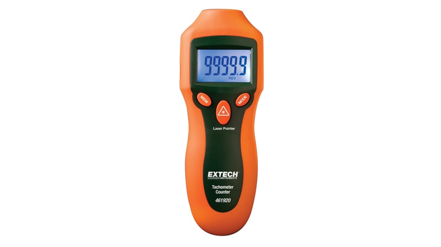 Extech Tachometer Best Accuracy ±0.05 % - Non Contact LCD 99999rpm