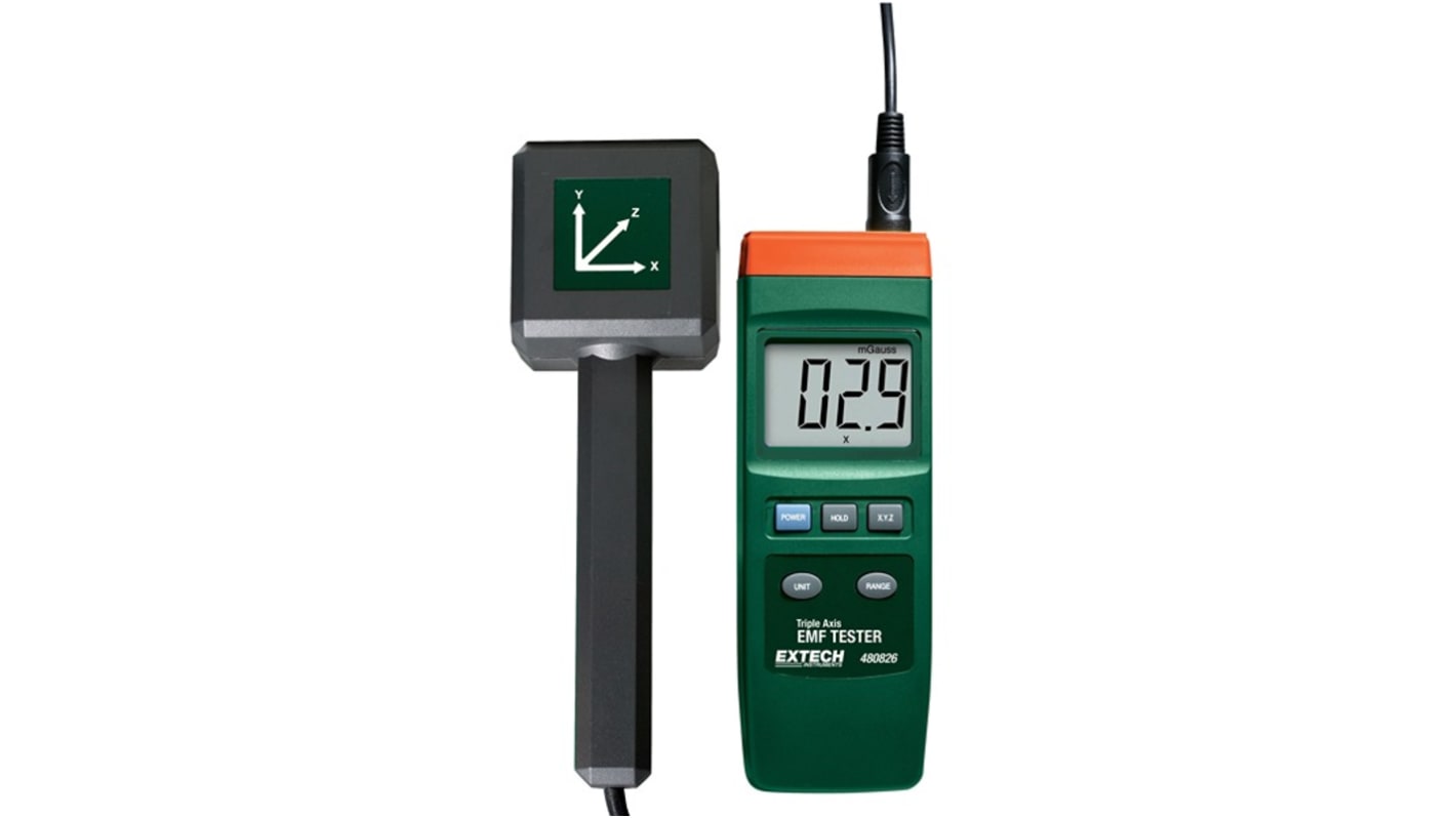 Extech 480826 EMF Meter, 30 → 300Hz