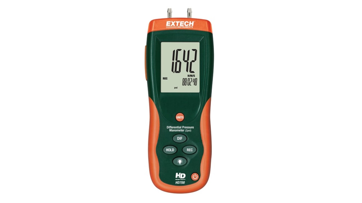 Manómetro Diferencial Extech HD700-NIST → 2psi