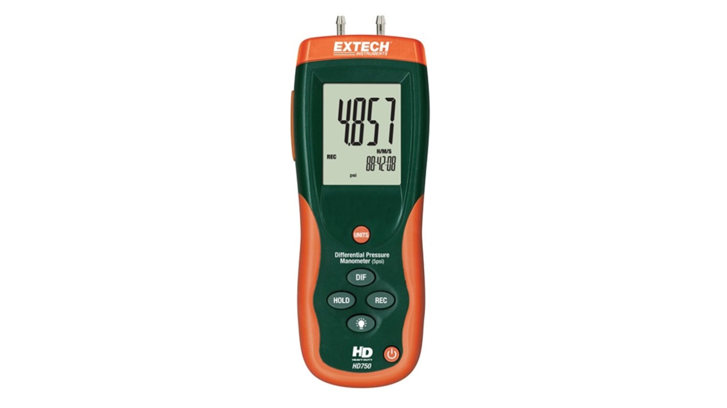 Manómetro Diferencial Extech HD750-NIST → 5psi