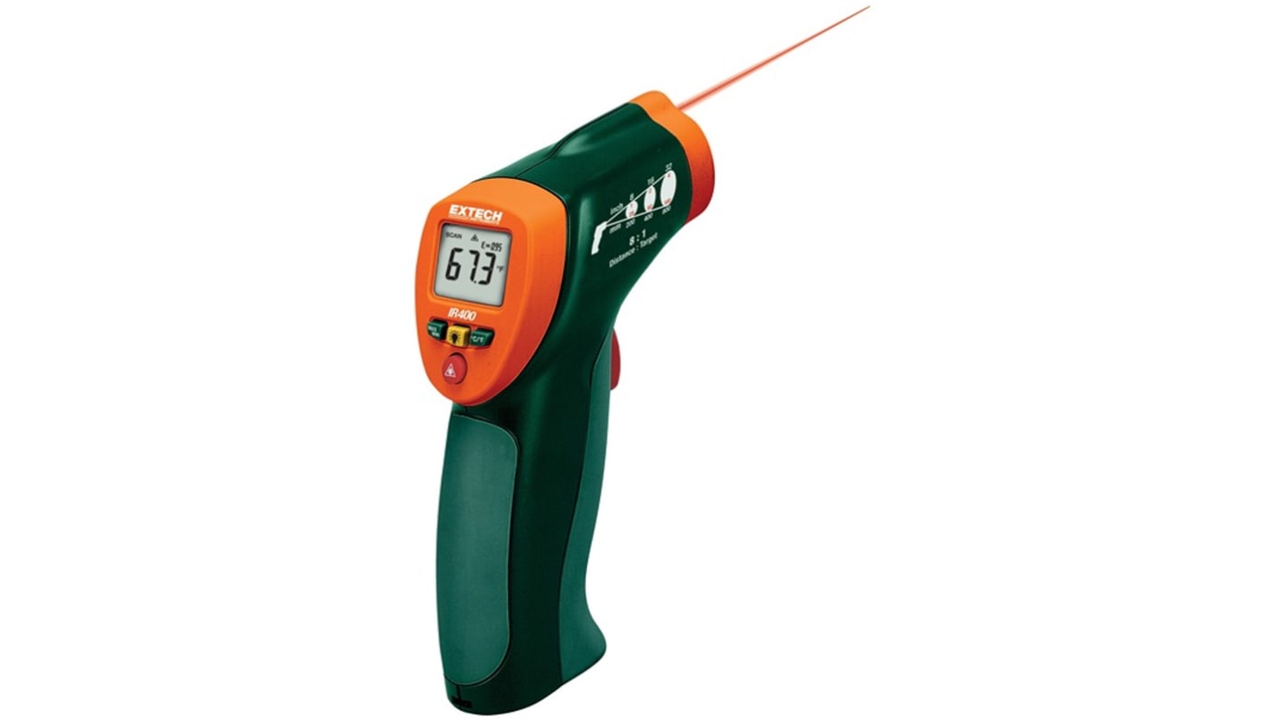 Termómetro IR Extech IR400-NIST, de -4°F a +630°F, precisión ±2%