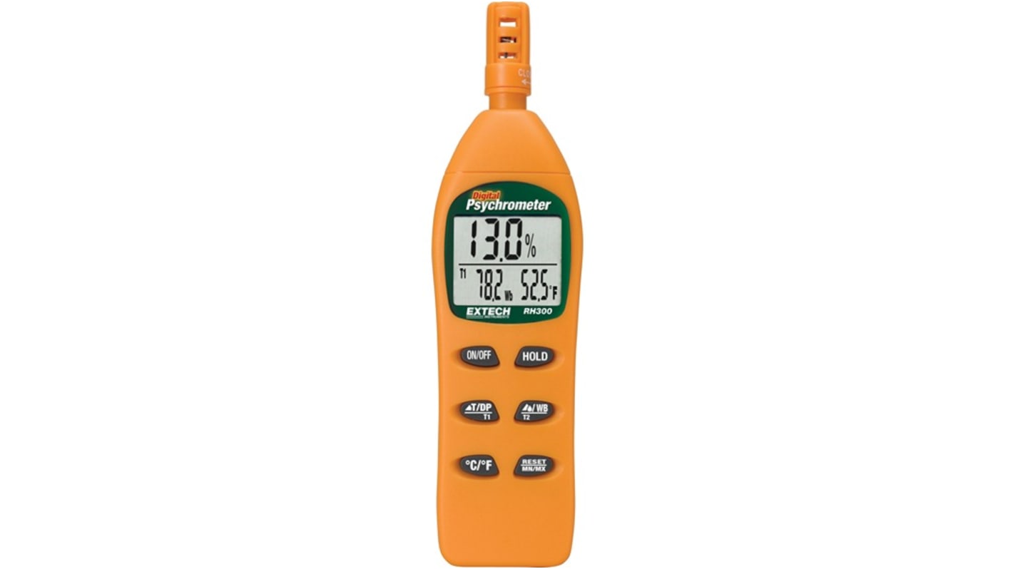 Psicrómetro Extech RH300, medición 158°F precisión ±1.8 °F