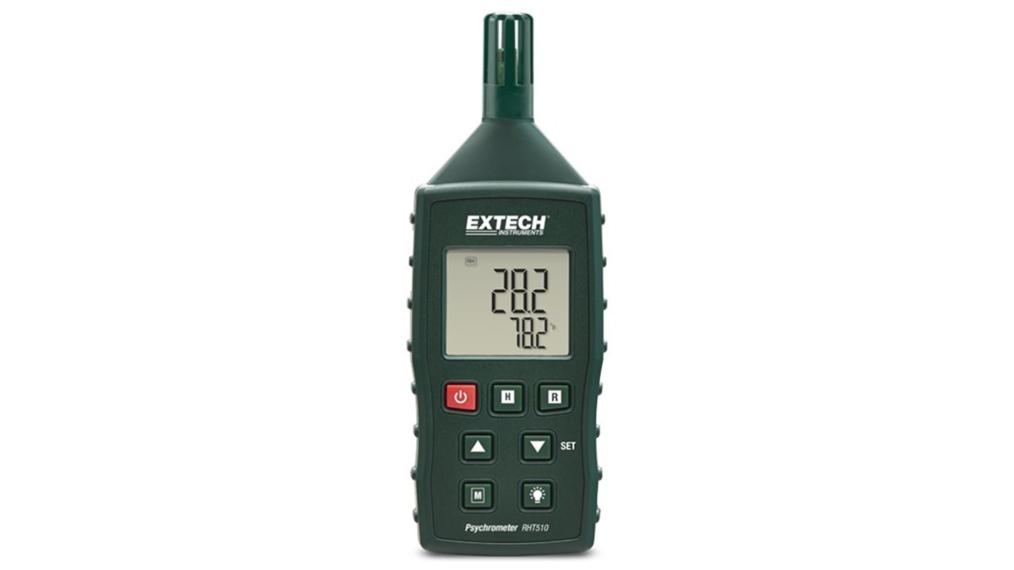 Extech RHT510-NIST Handheld Thermohygrometer, ±4 %RH Accuracy, +2372°F Max, 95%RH Max