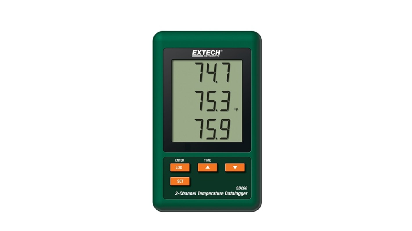 Extech 3-Kanal Temperatur Datenlogger, Sensor Typ K