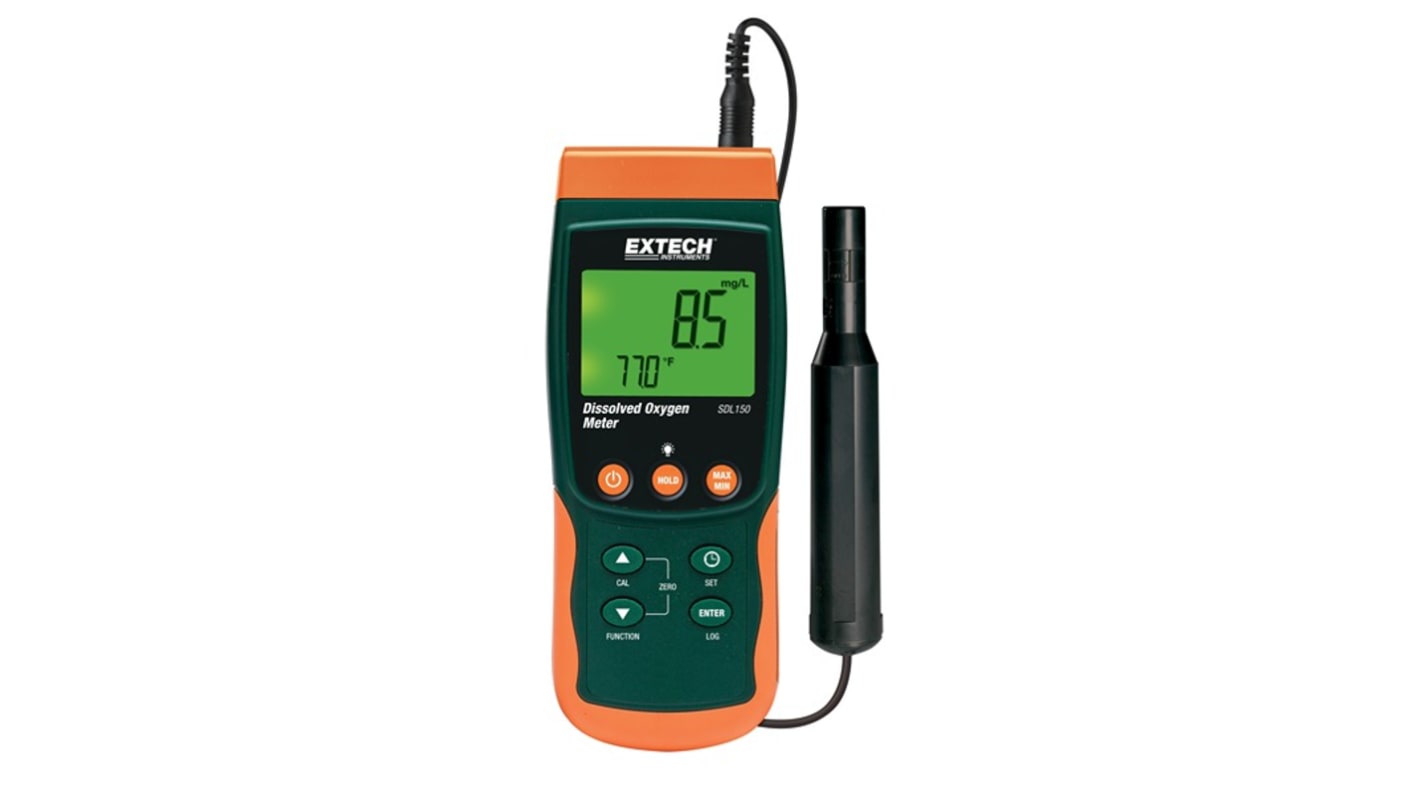 Extech SDL150 Data Logging Air Quality Meter, +50°C Max, Battery-Powered