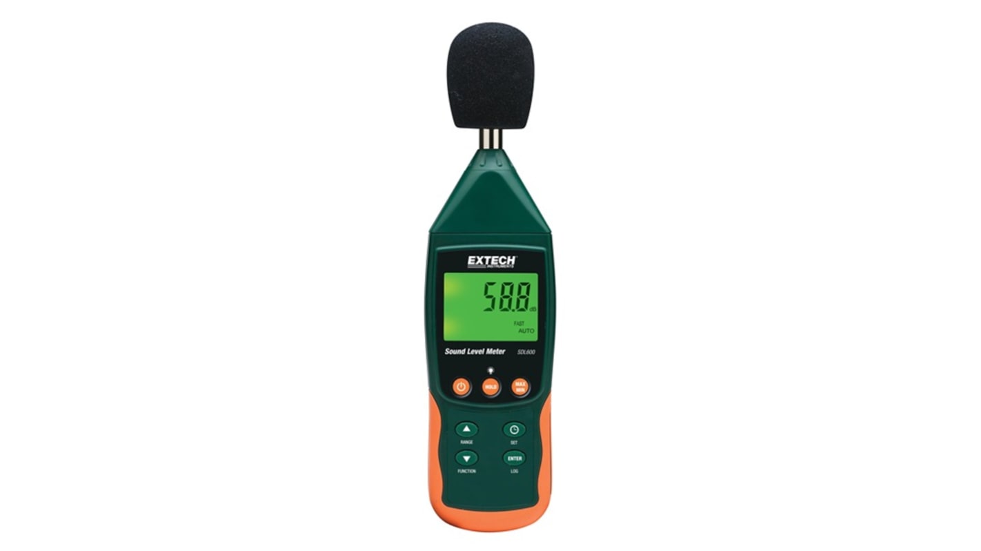 Extech SDL600-NIST  Datalogging Sound Level Meter, 30dB to 130dB, 8kHz max