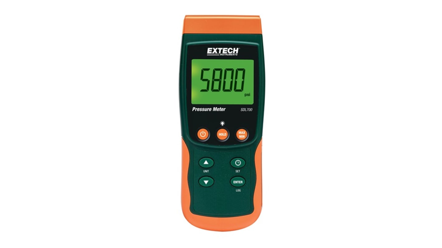 Extech SDL700 Digital Pressure Meter, Max Pressure Measurement 300psi