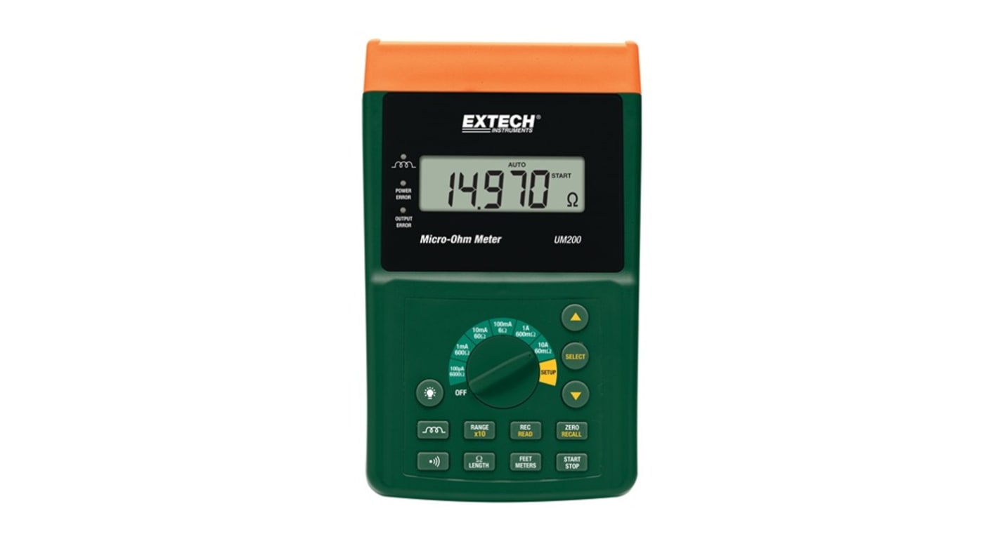 Extech 欧姆表, UM200-NIST系列, 最大测量6 kΩ