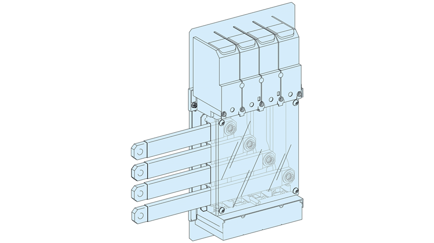 Bloque de Montaje Schneider Electric serie PrismaSeT, para usar con Carcasa PrismaSeT PrismaSeT G