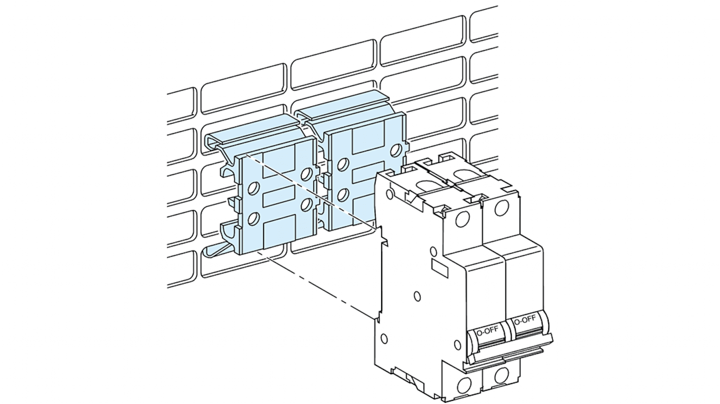 Carril Schneider Electric serie PrismaSeT, para usar con PrismaSeT, PrismaSeT G Rail, PrismaSeT P Cubículo