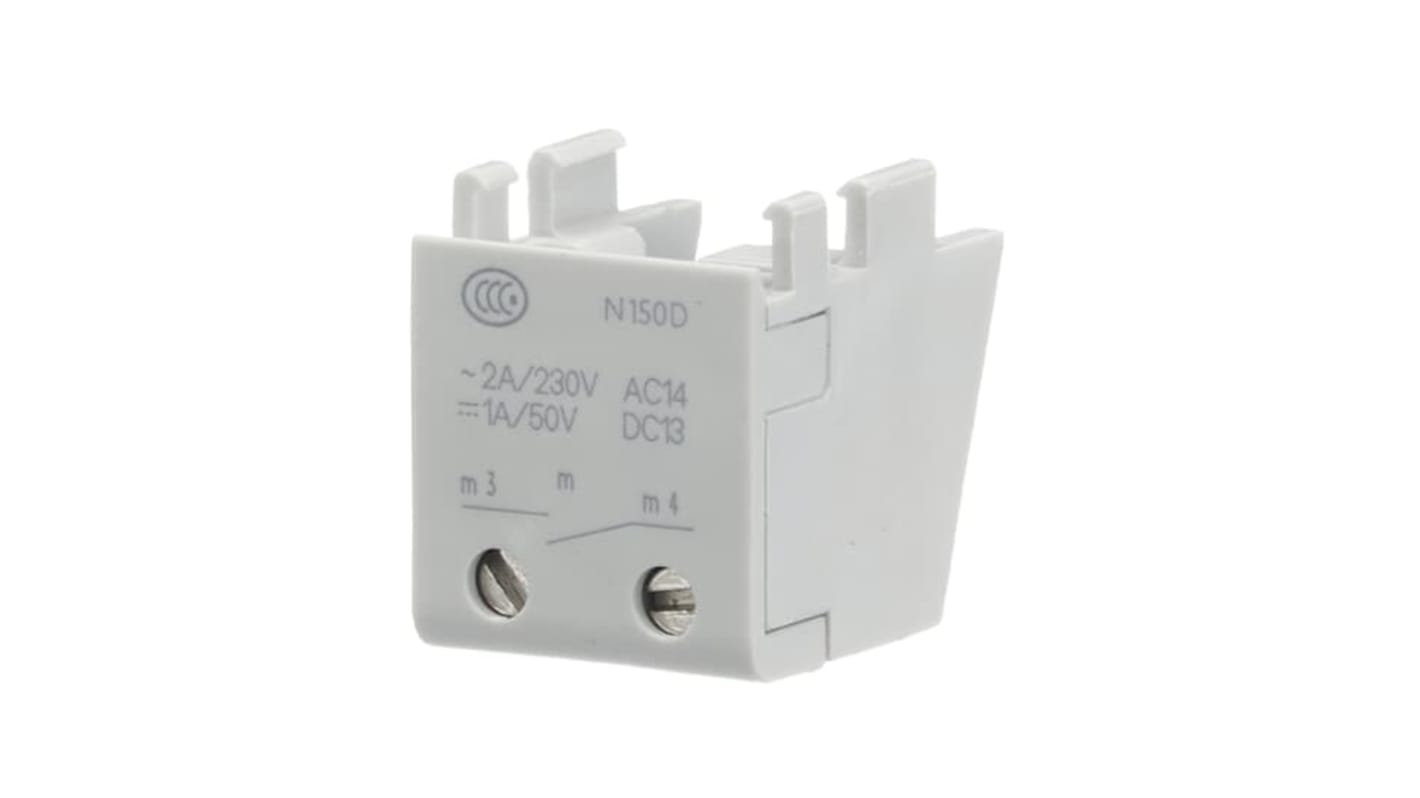 ABB Auxiliary Contact, 1 Contact, SPDT, Bracket Mount, S2C-H10 2CDS200970R00