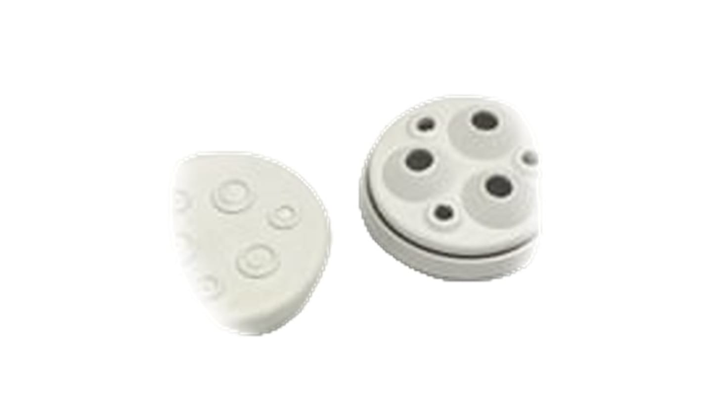 Fibox EPDM格兰头, M50, 8mm至12mm线径, IP67, 白色, MFM系列