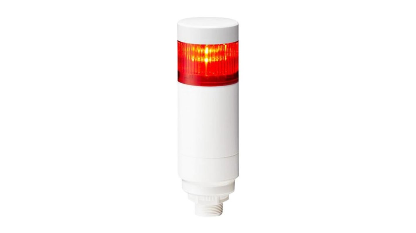 Columna de señalización Patlite LR, LED, con 1 elemento Multicolor, 24 V CC