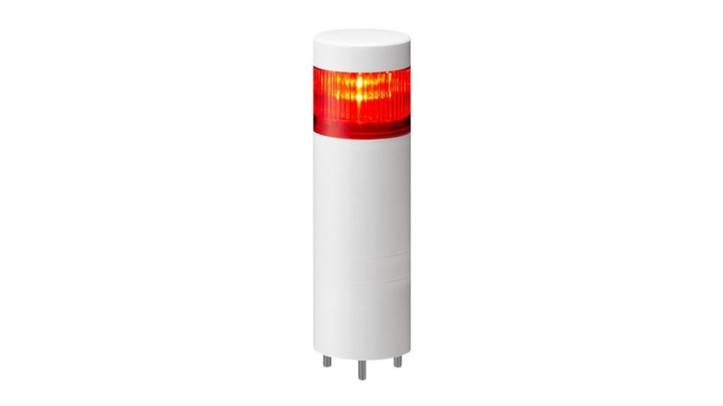 Columna de señalización Patlite LR, LED, con 1 elemento Multicolor, 24 V CC