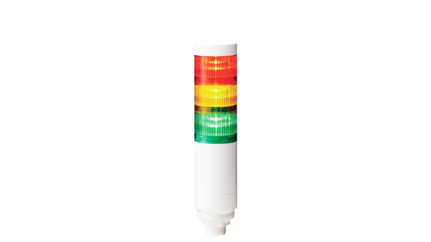 Rs-Online Torretta di segnalazione Patlite 24 V c.c. LED 3 elementi lenti Multicolore