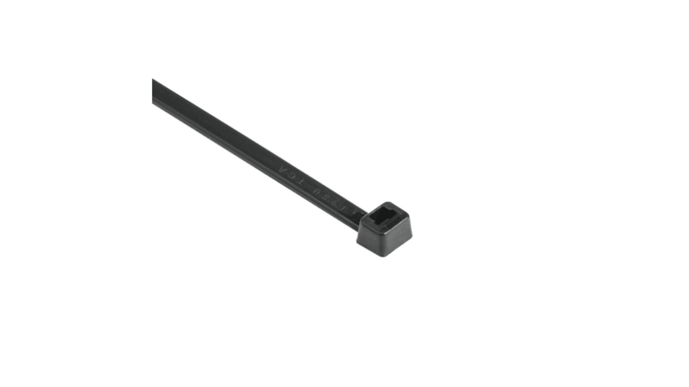 HellermannTyton Cable Tie, , 1.095m x 8.9 mm, Black Nylon, Pk-25pack