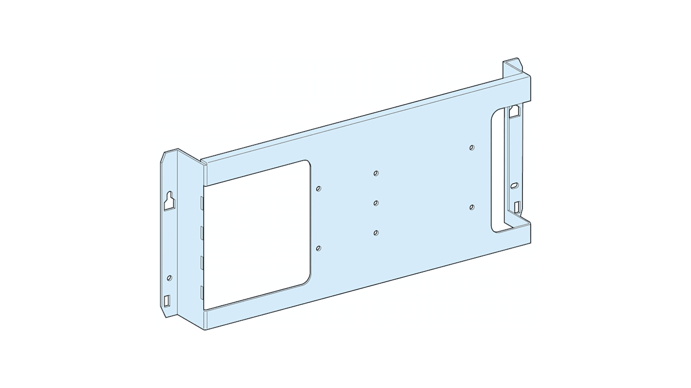 PrismaSeT G Series Sheet Steel Mounting Plate for Use with PrismaSeT PrismaSeT G Enclosure, 600 x 150mm