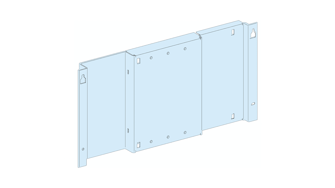 Placa de Montaje Schneider Electric serie PrismaSeT G de Chapa, 600 x 500mm, para usar con Mampara PrismaSeT G,