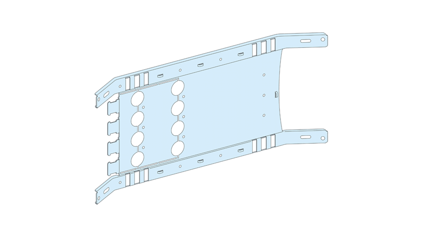 PrismaSeT Series Sheet Steel Mounting Plate for Use with PrismaSeT G enclosure, PrismaSeT P Cubicle, 650 x 250mm