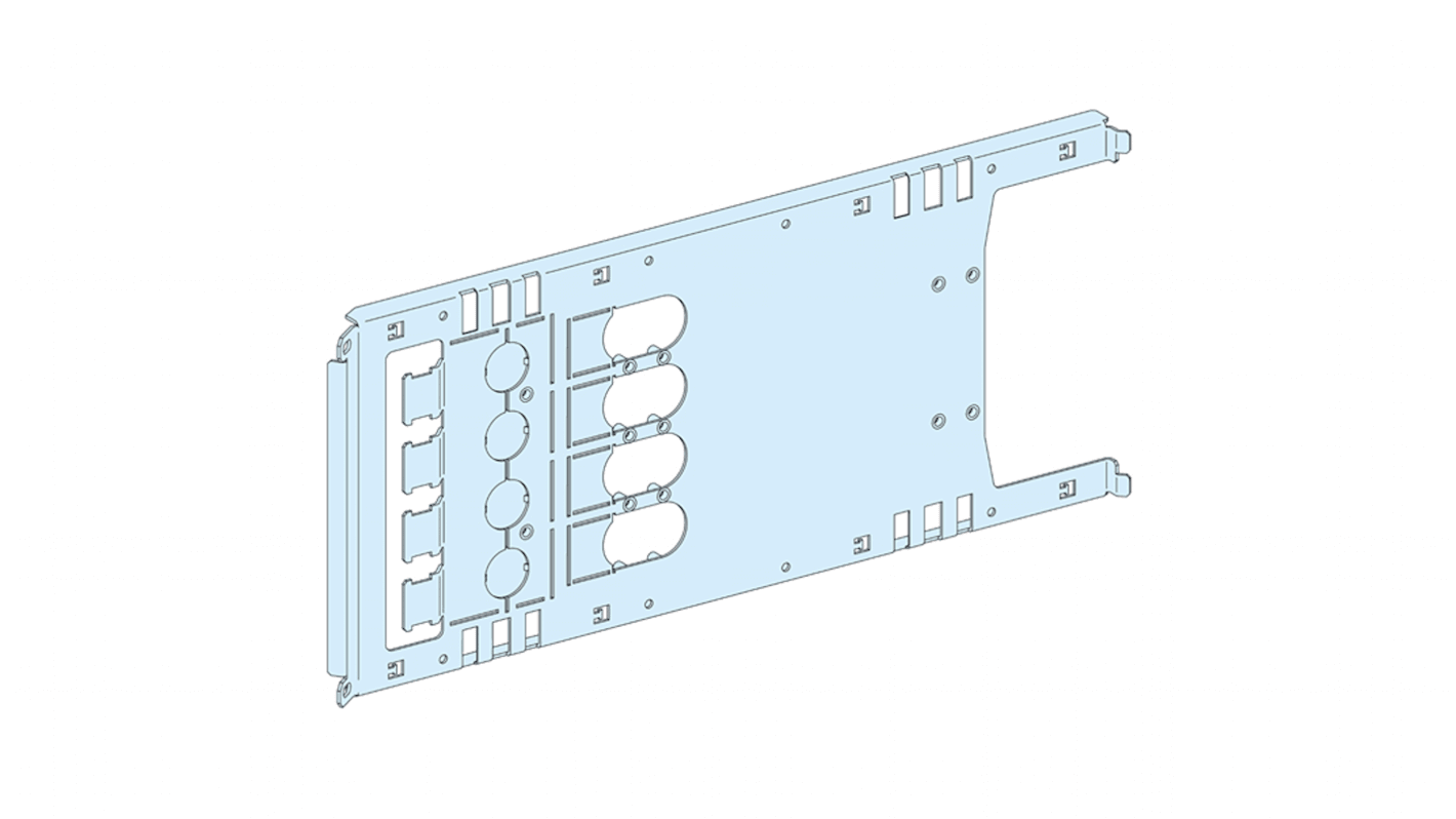 Schneider Electric PrismaSeT Series Sheet Steel Mounting Plate for Use with PrismaSeT G enclosure, PrismaSeT P Cubicle,