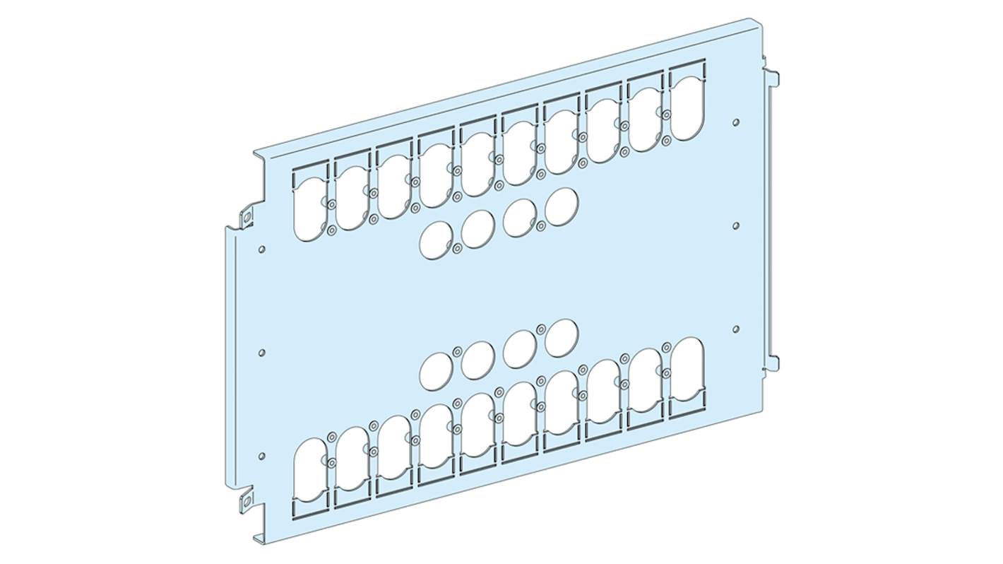 PrismaSeT Series Sheet Steel Mounting Plate for Use with PrismaSeT G enclosure, PrismaSeT P Cubicle, 650 x 372mm