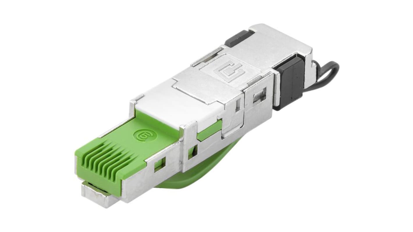 Conector Ethernet CAT 5 Macho Weidmüller serie IE-PS, apantallado