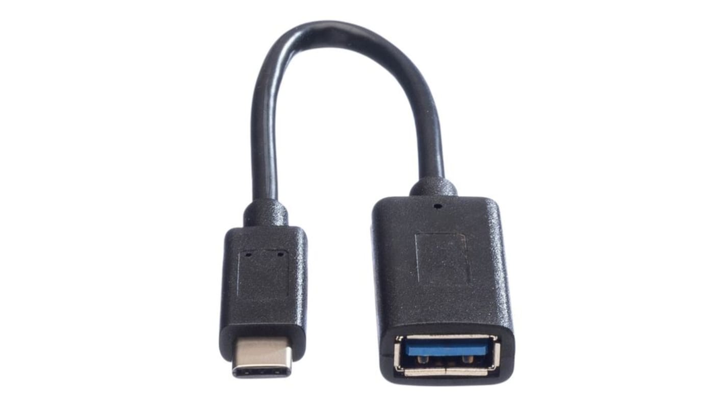 Value USB 3.2, Male USB C to Female USB A, 150mm
