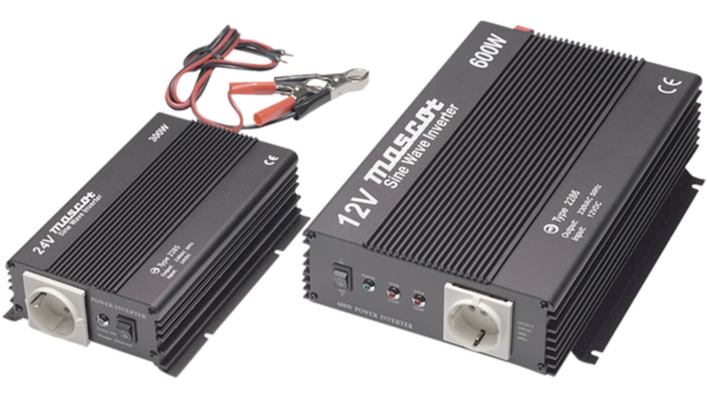 Inverter di potenza Mascot, ingresso 10 → 15V cc, uscita 230V, 300W