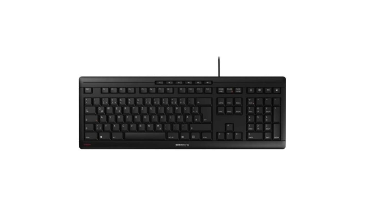Terra Wired USB Keyboard, QWERTZ, Black