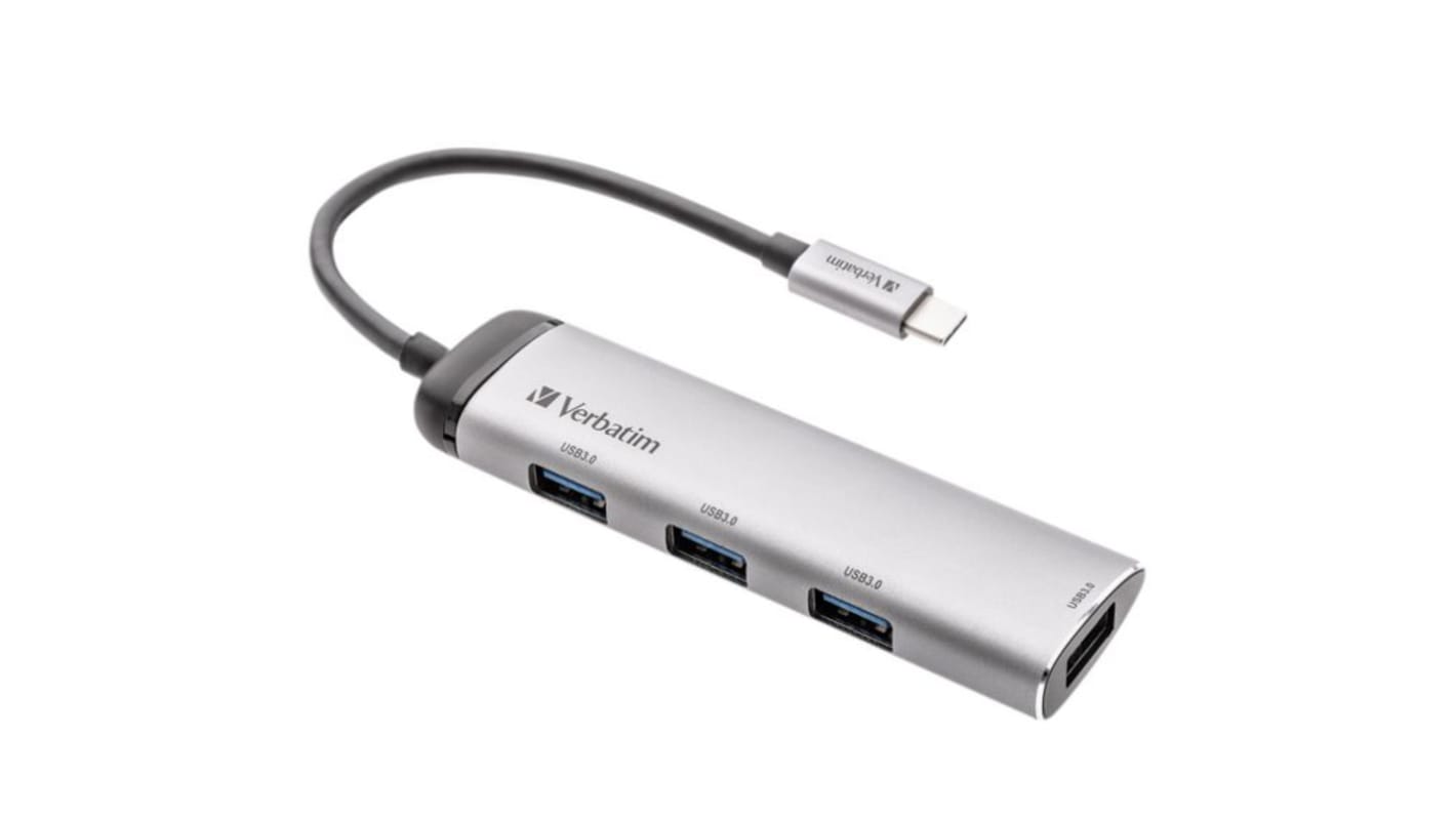 Hub USB Verbatim, 49147, USB 3.0 4 USB C