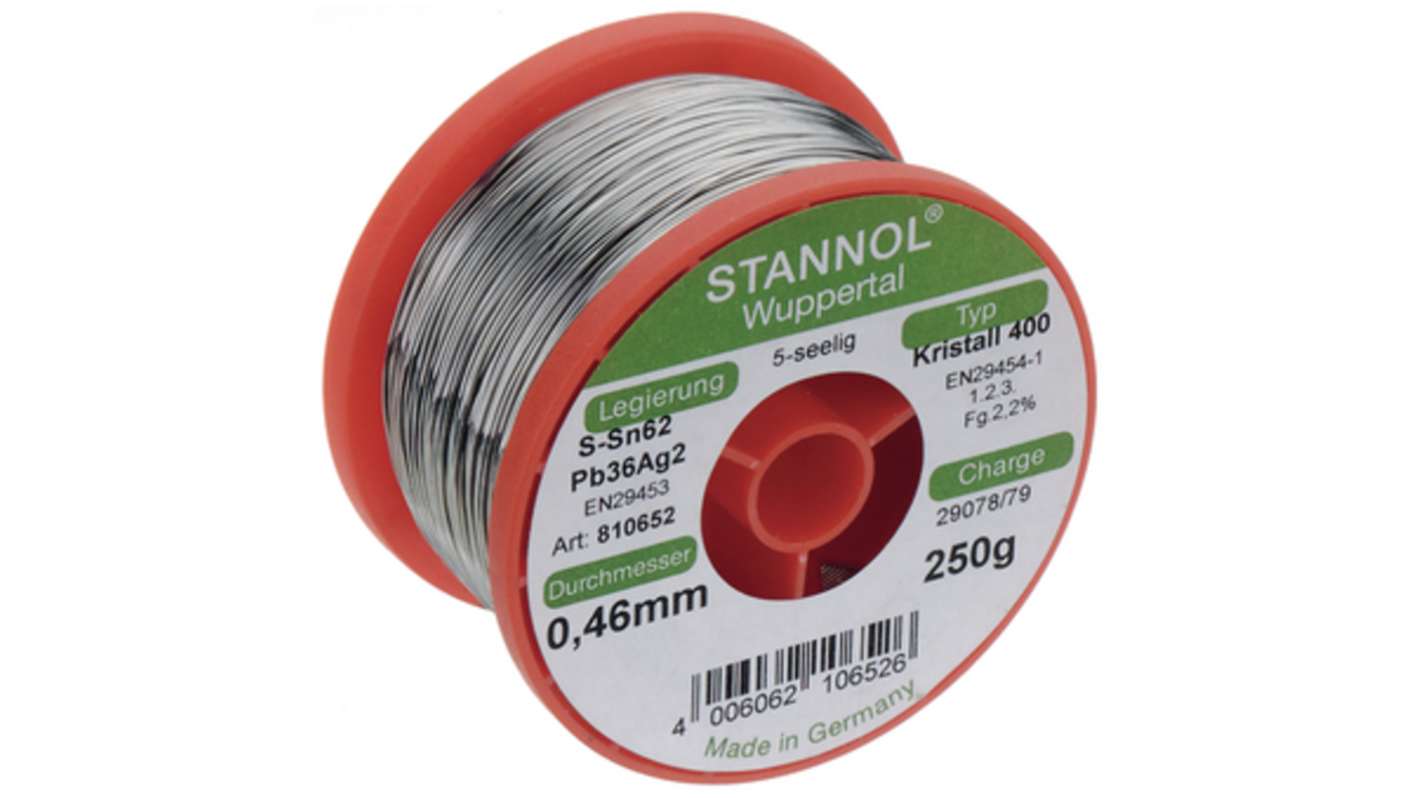Stannol Wire, 1mm Solder, 184°C Melting Point