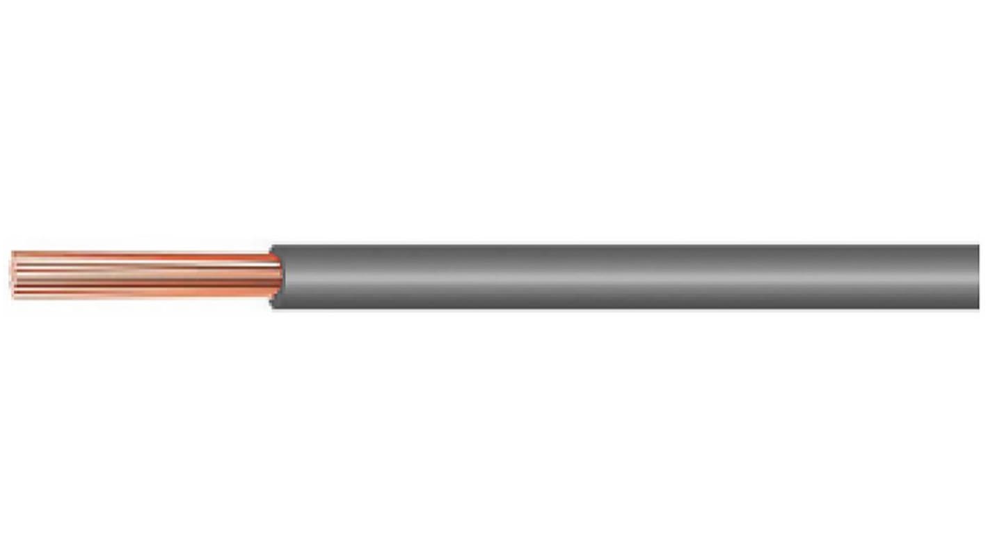 Kabeltronik Einzeladerleitung 0,25 mm², 23 AWG 100m Grau PVC isoliert