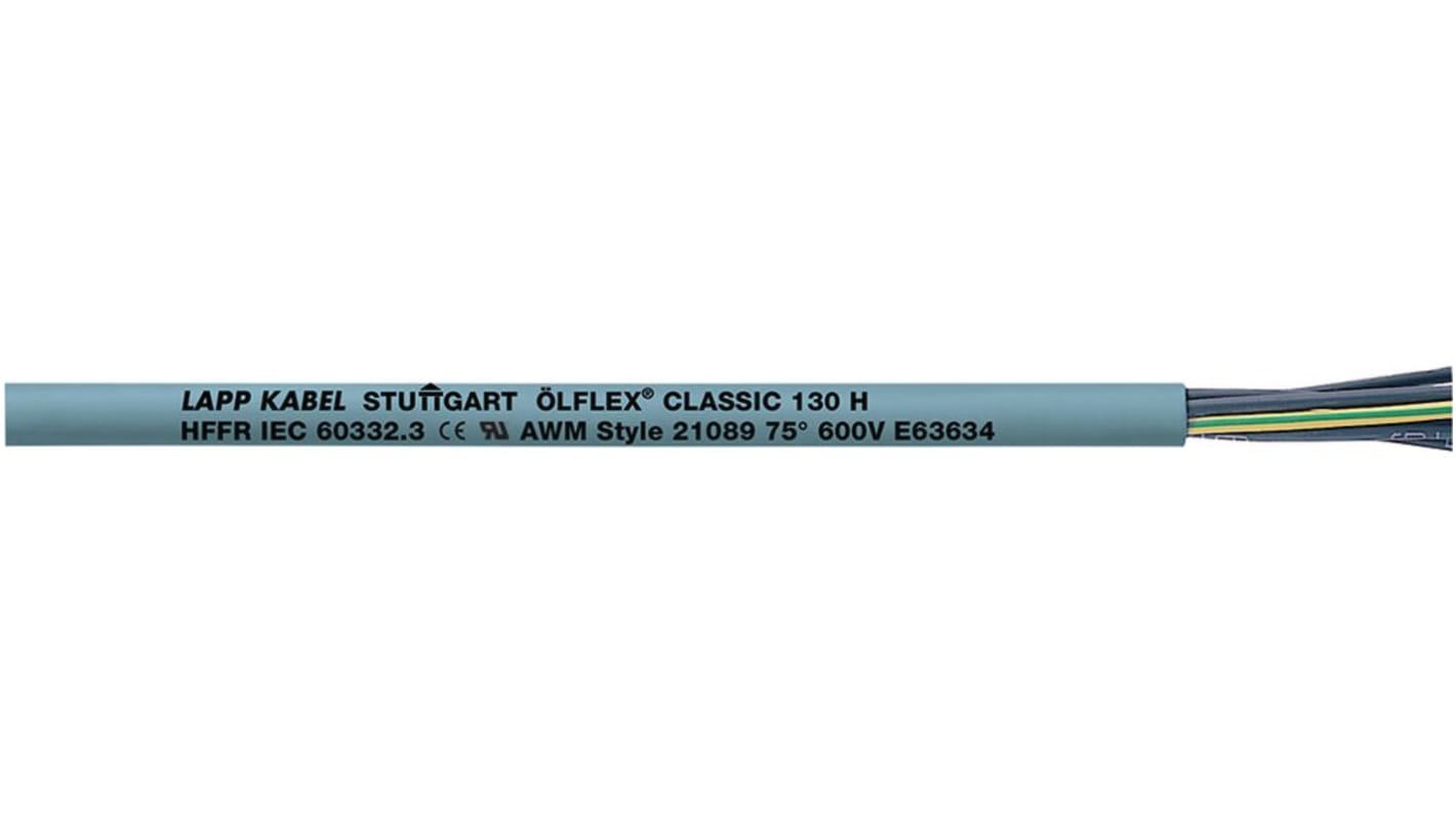 Lapp OLFLEX CLASSIC Multicore Cable, 3 Cores, 1.5 mm², YY, 50m, Grey Low Smoke Zero Halogen (LSZH) Sheath