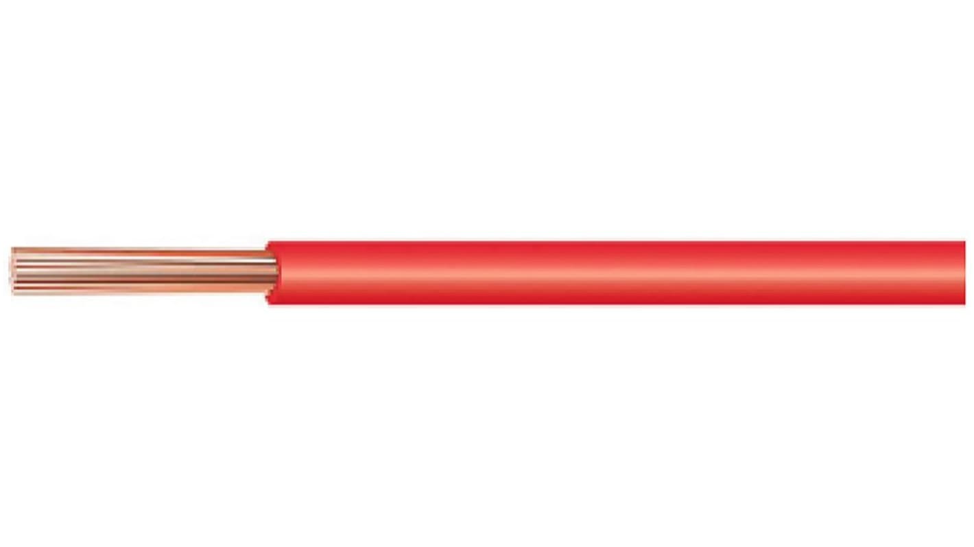 Huber+Suhner RADOX Series Red 0.25 mm² Hook Up Wire, 23 AWG, 100m, RADOX 155 0.25 MM² RED