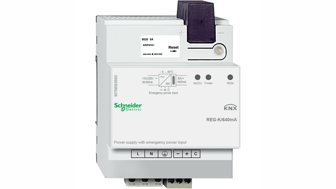 Fuente de alimentación Schneider Electric serie KNX MTN683890, para uso con Serie MTN