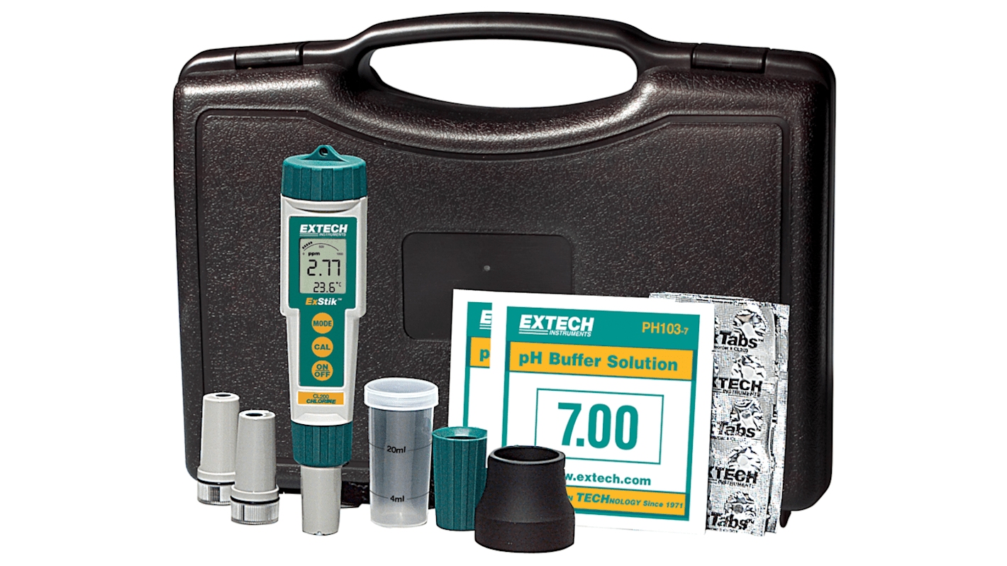 Extech EX900 pH Meter, ±0.01pH Accuracy, 0.01pH Resolution, 14pH Max, 90 °C Max