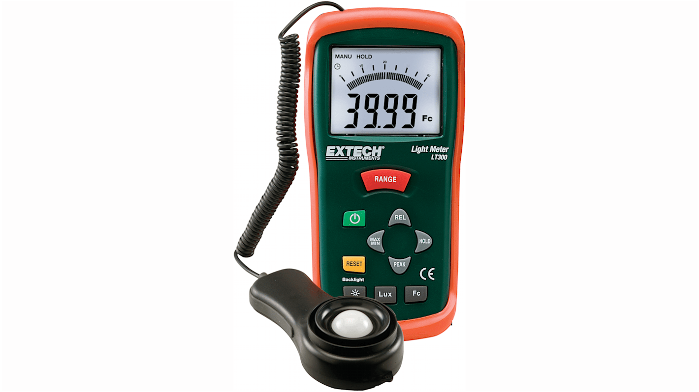 Extech LT300 Light Meter400000lx, ±5% of Reading