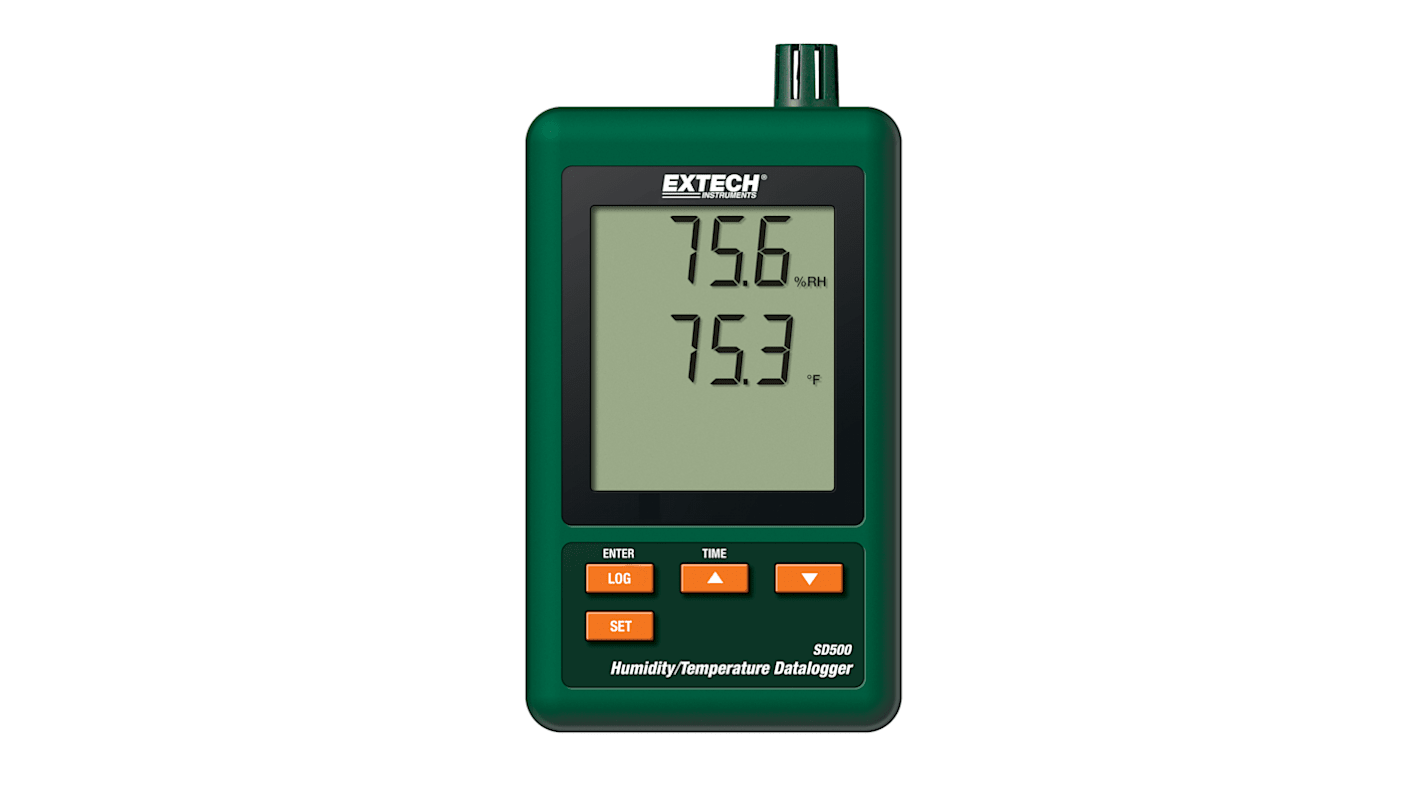 Extech 湿度数据记录仪, RS232，USB接口, SD500