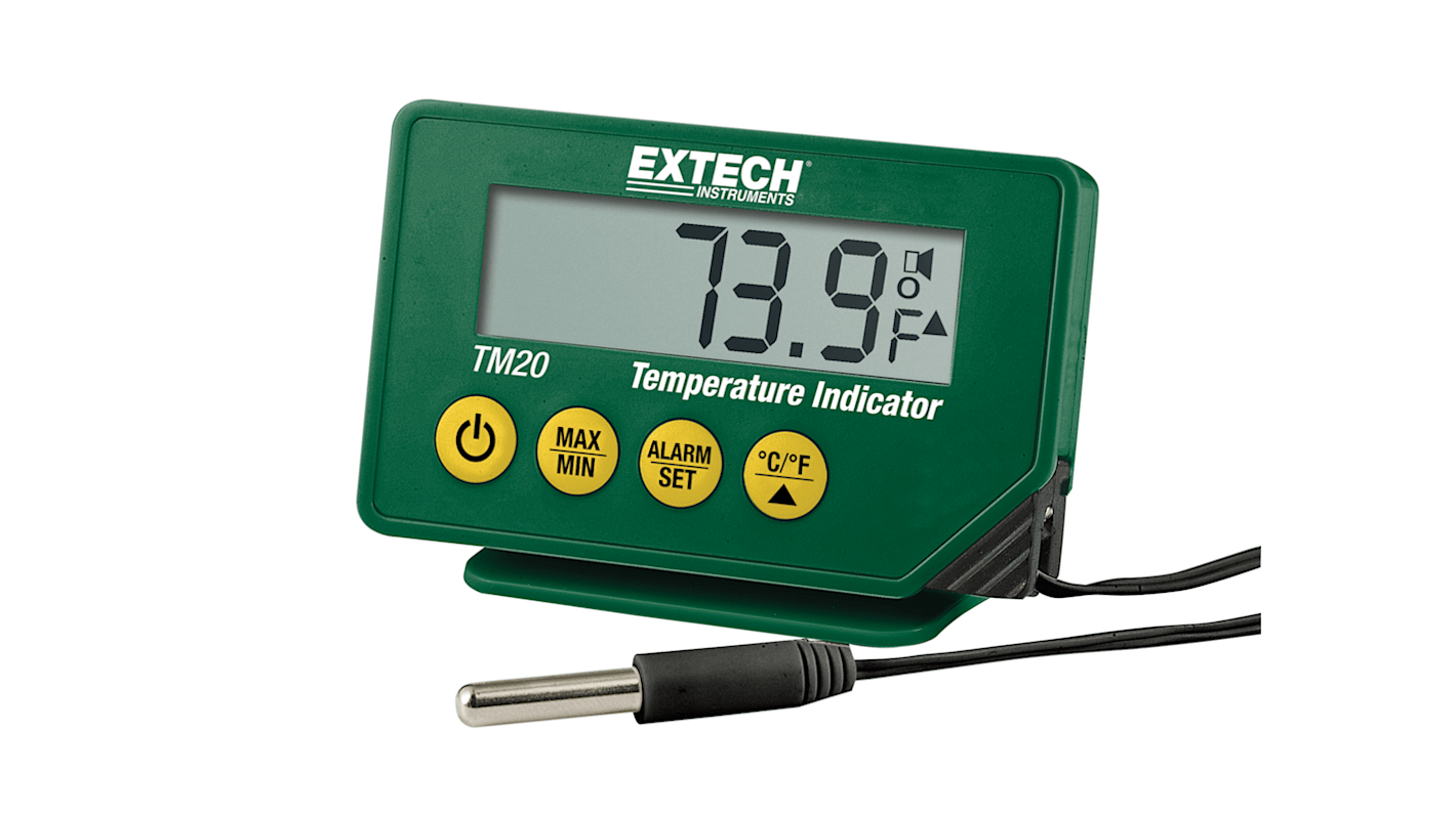 Extech TM20 Desk Digital Thermometer, Penetration Probe, +70°C Max, ±1 °C Accuracy