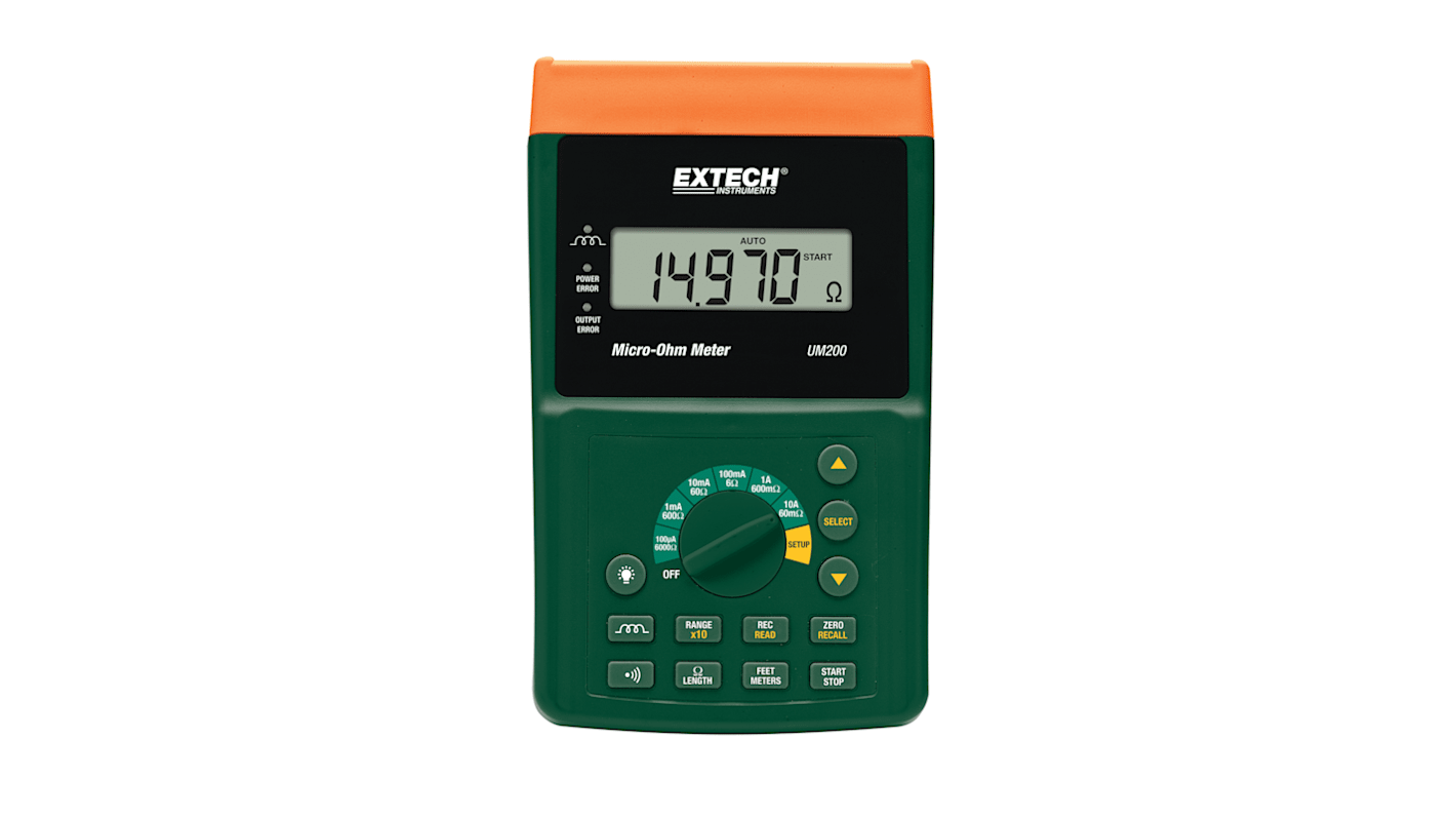 Ohmiómetro Extech UM200, medición máx. 6 kΩ