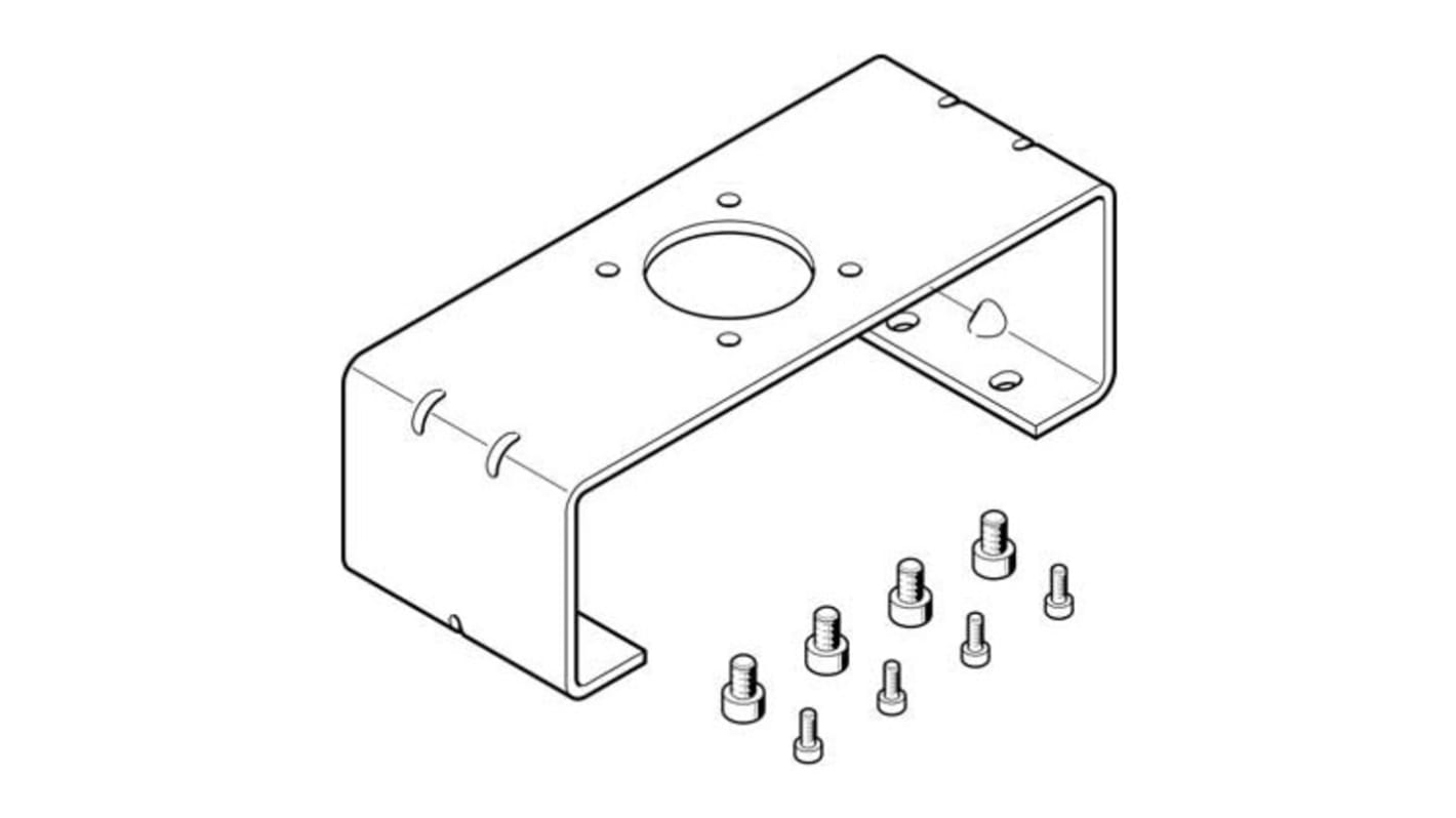 Festo Adapter DARQ-K-P-A2-F05-30-R1 zur Verwendung mit Pneumatikzylinder und Aktuator