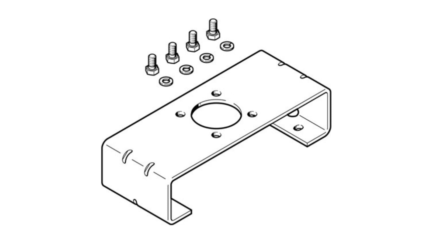 Festo Adapter DARQ-K-X1-A2-F05-30-R1 zur Verwendung mit Pneumatikzylinder und Aktuator