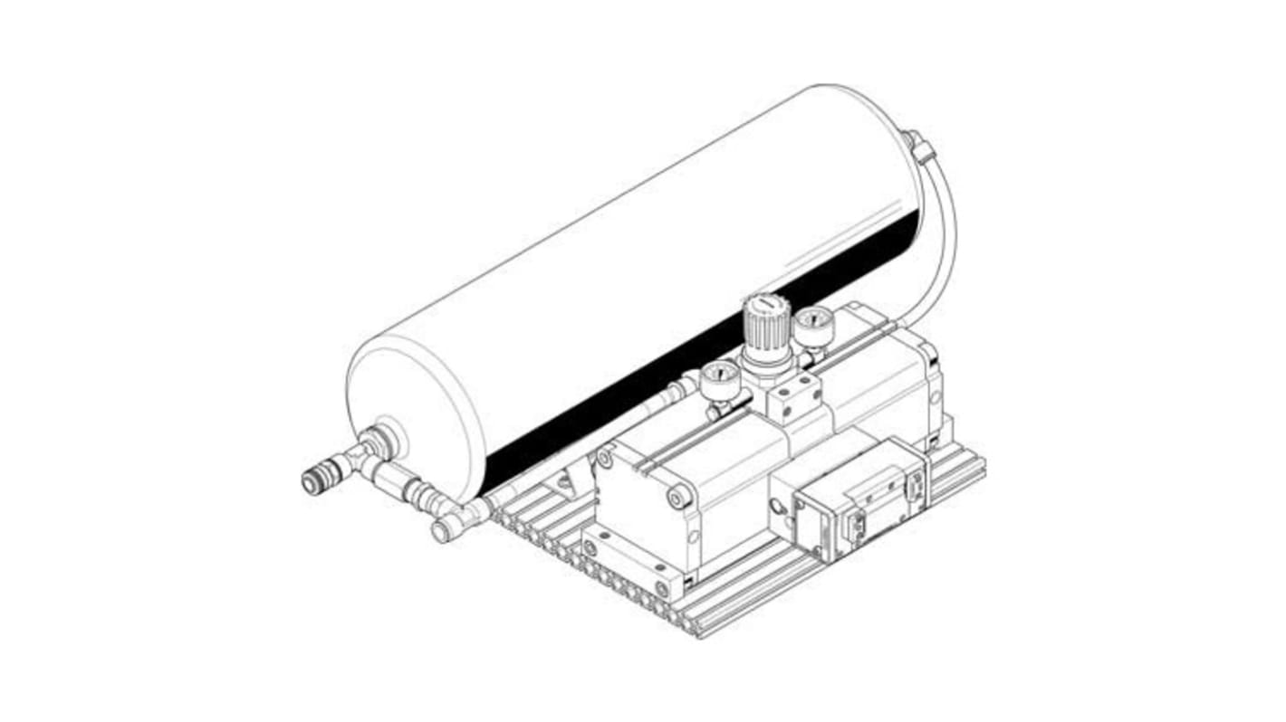 FestoDPA Pneumatic Booster Regulator, KD4, QS-16, Silencer