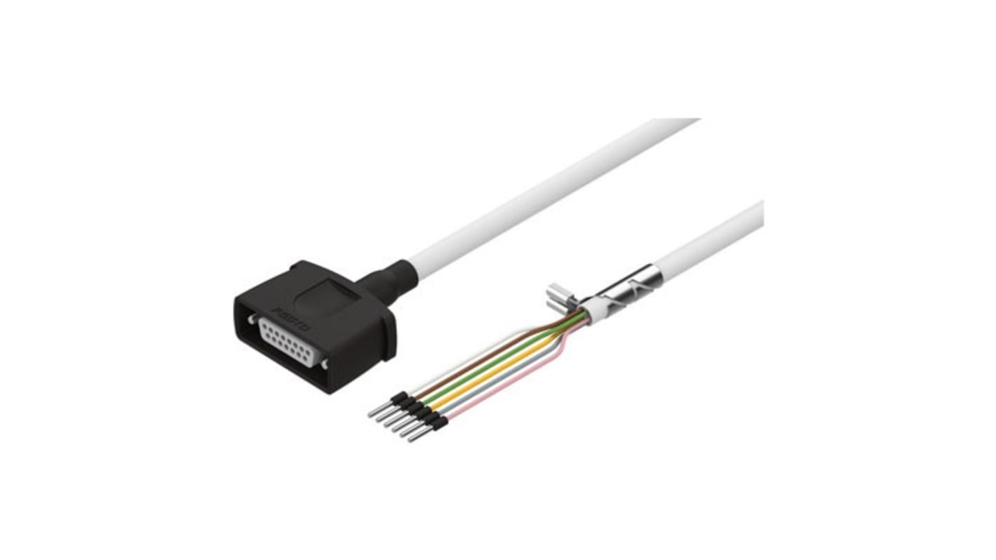 Festo NEBM Series Cable for Use with Energy Chains, 25m Length, 0 → 72 V DC,5085060