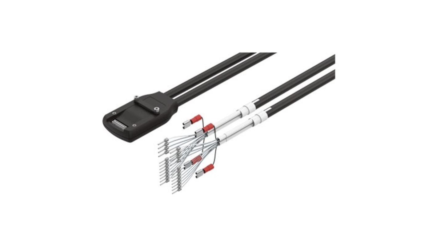 Festo NEBM Series Cable for Use with Energy Chains, 2.6m Length, 0 → 50 V DC,5213342