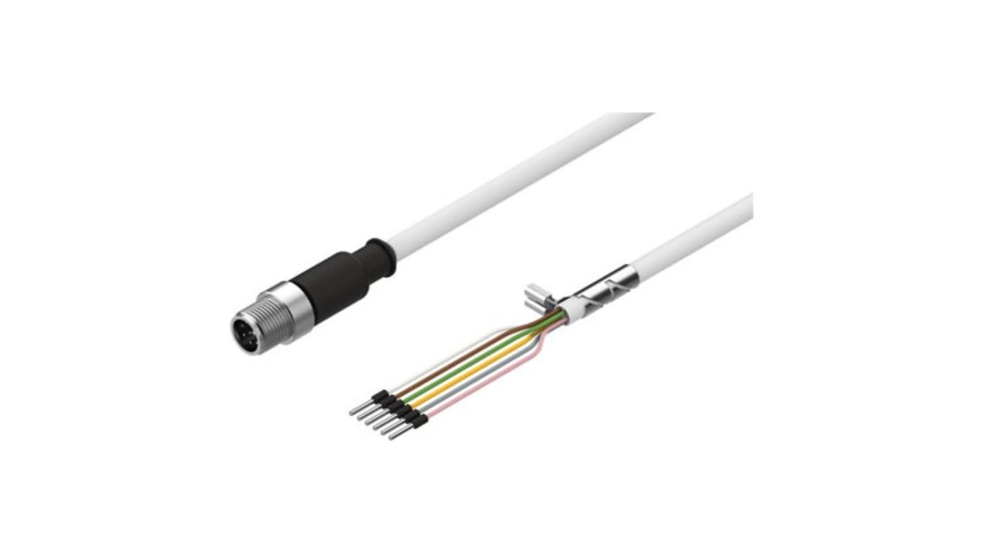 Festo NEBM Series Cable for Use with Energy Chains, 15m Length, 0 → 72 V DC,5105618