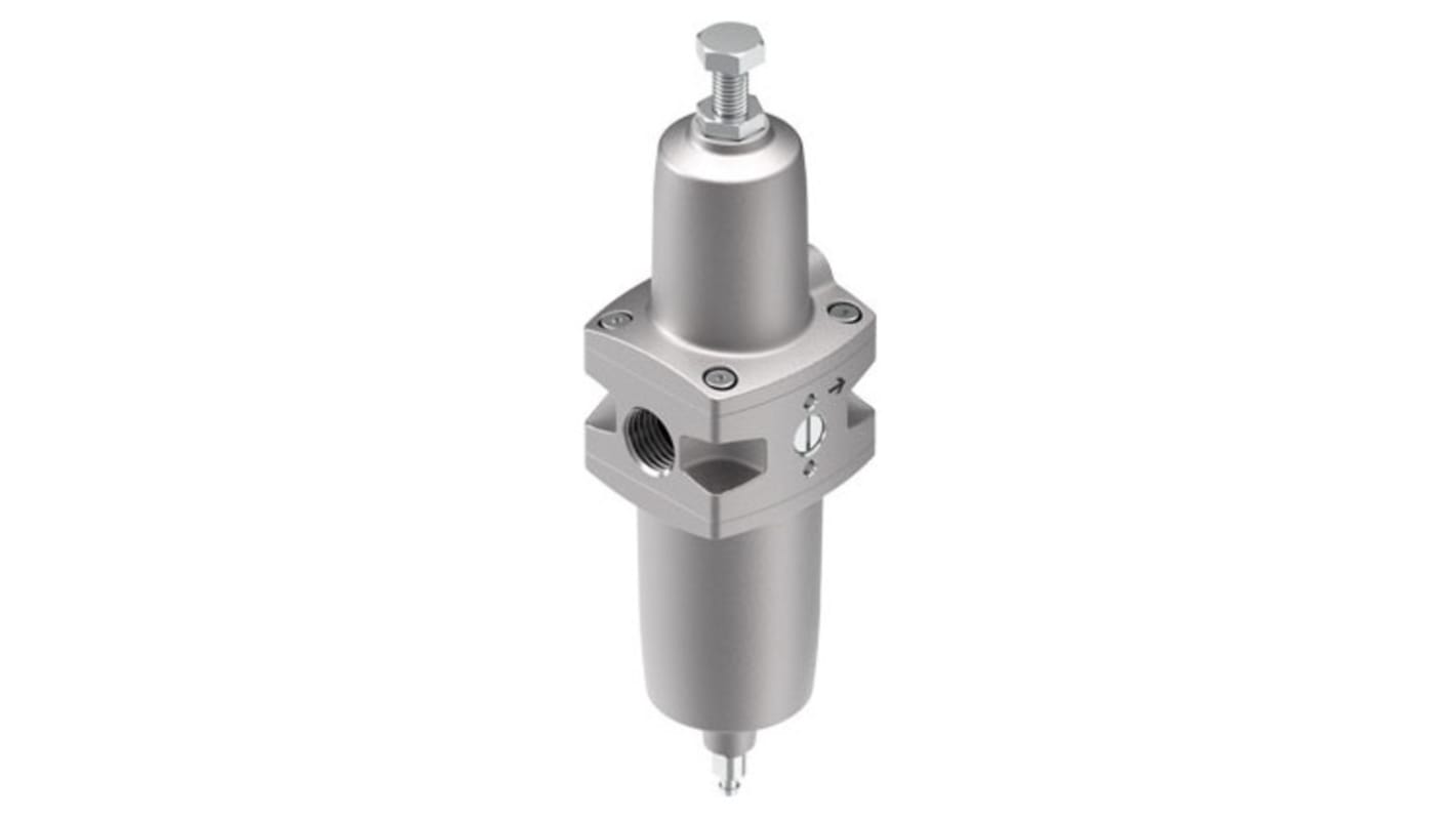 Festo P Stainless Steel Filter Regulator, 5μm, NPT 1/2-14, Manual, 20 bar, 4787808