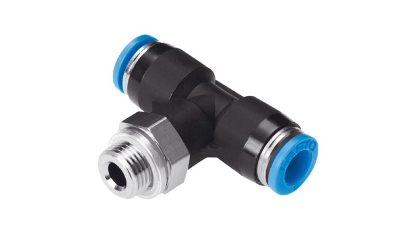 Festo QS Series Push-in Fitting, G 3/8 Male to For tubing outside diameter 12 mm, Threaded Connection Style,